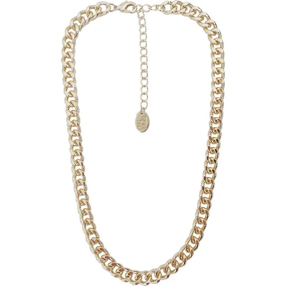 Free Assembly Women's Goldtone Statement Chain Necklace, 16" + 3" Extender | Walmart (US)