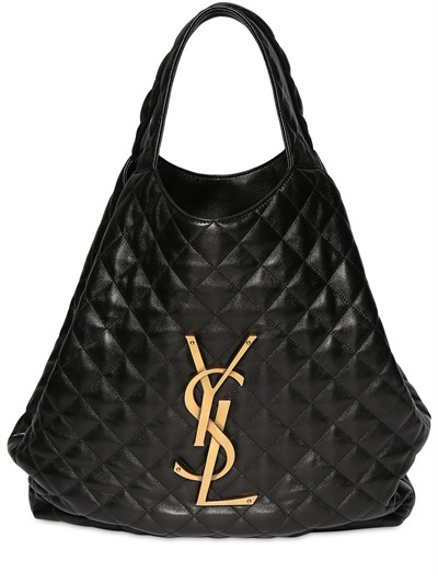 Saint Laurent - Icare leather tote bag - Black | Luisaviaroma | Luisaviaroma