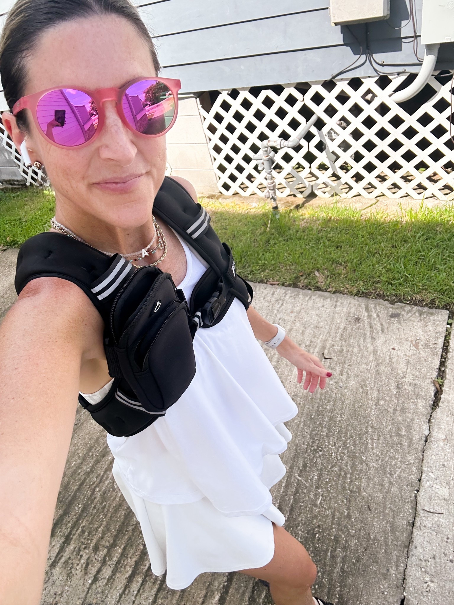 Weighted vest - mine is 12 lbs  

#LTKOver40 #LTKActive