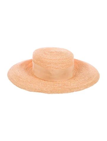Chanel Straw Wide Brim Hat | The Real Real, Inc.