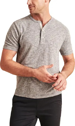 Short Sleeve Heathered Henley | Nordstrom