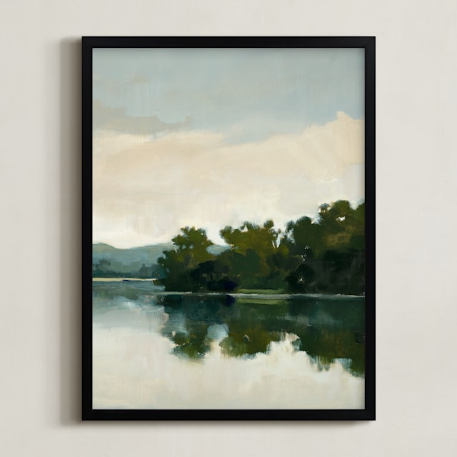 &quot;Tranquil Waters III&quot; - Painting Limited Edition Art Print by Stephanie Goos Johnson. | Minted