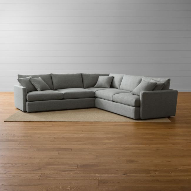 Lounge II 3-Piece Sectional Sofa | Crate & Barrel