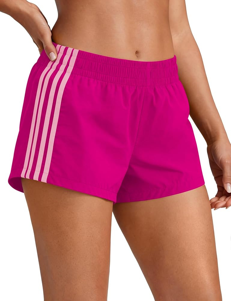 Shorts for Women Sweat Track Athletic Shorts Summer Low Rise Mini Side Stripes Gym Y2k Cute Girls... | Amazon (US)