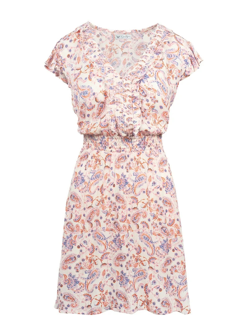 Jessica Simpson Women's Jade Ruffled Short Dress, Sizes XS-XL | Walmart (US)