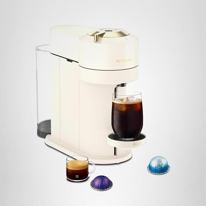 Nespresso Vertuo Next Coffee and Espresso Maker by De'Longhi, Creamy White and Gold | Amazon (US)
