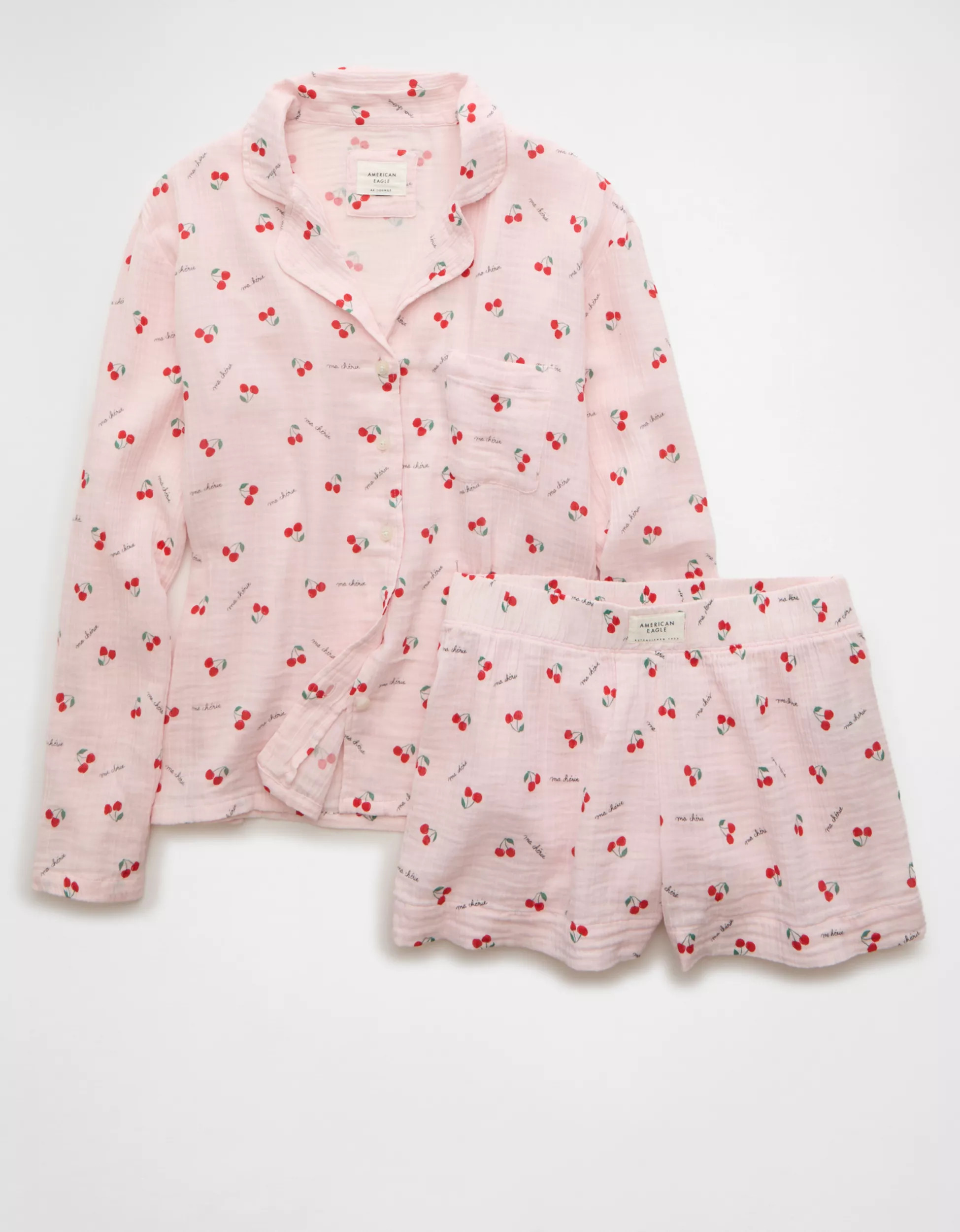 AE Cotton Gauze PJ Set | American Eagle Outfitters (US & CA)