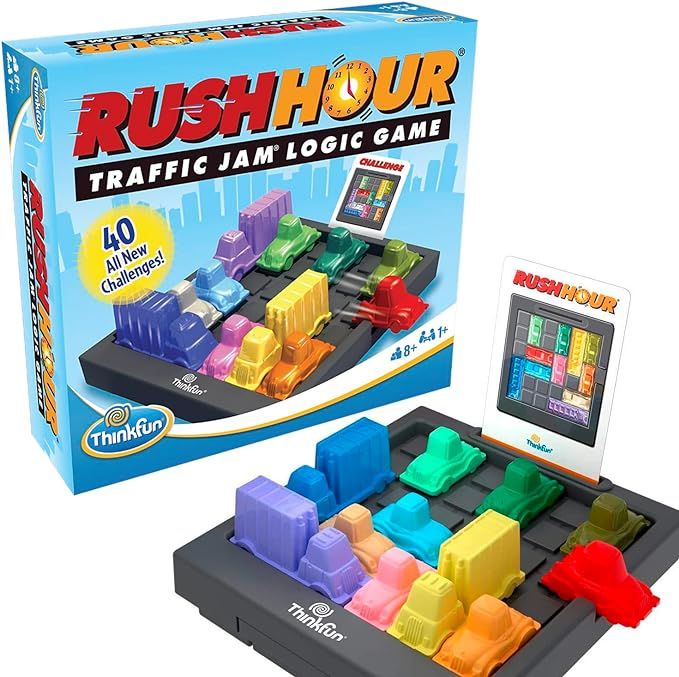 ThinkFun Rush Hour Traffic Jam Brain Game and STEM Toy for Boys and Girls Age 8 and Up – Tons o... | Amazon (US)