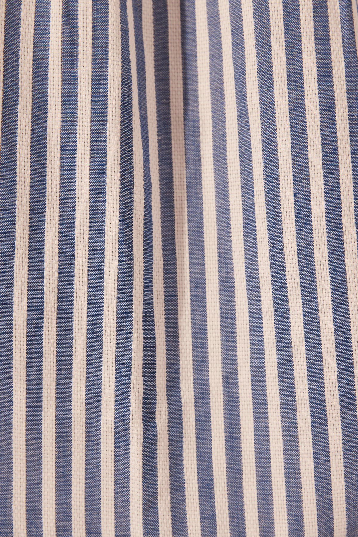 Yasmine Curved Hem Shirt | Chambray Blue/Ivory | Tops | Shona Joy | Shona Joy