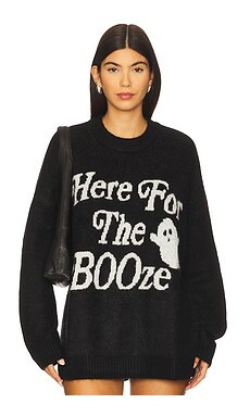 Show Me Your Mumu Classic Crewneck Sweater in Ghost Graphic Knit from Revolve.com | Revolve Clothing (Global)