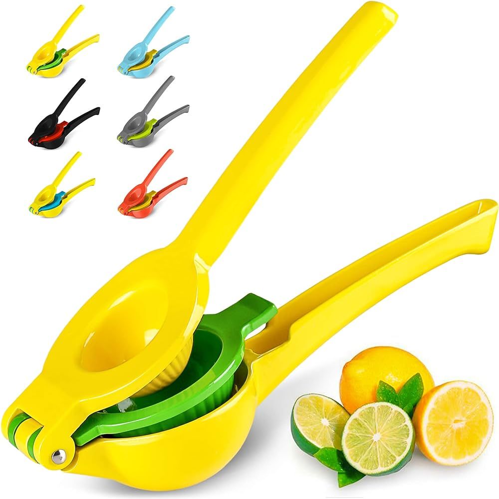 Zulay Metal 2-In-1 Lemon Lime Squeezer - Hand Juicer Lemon Squeezer - Max Extraction Manual Citru... | Amazon (US)