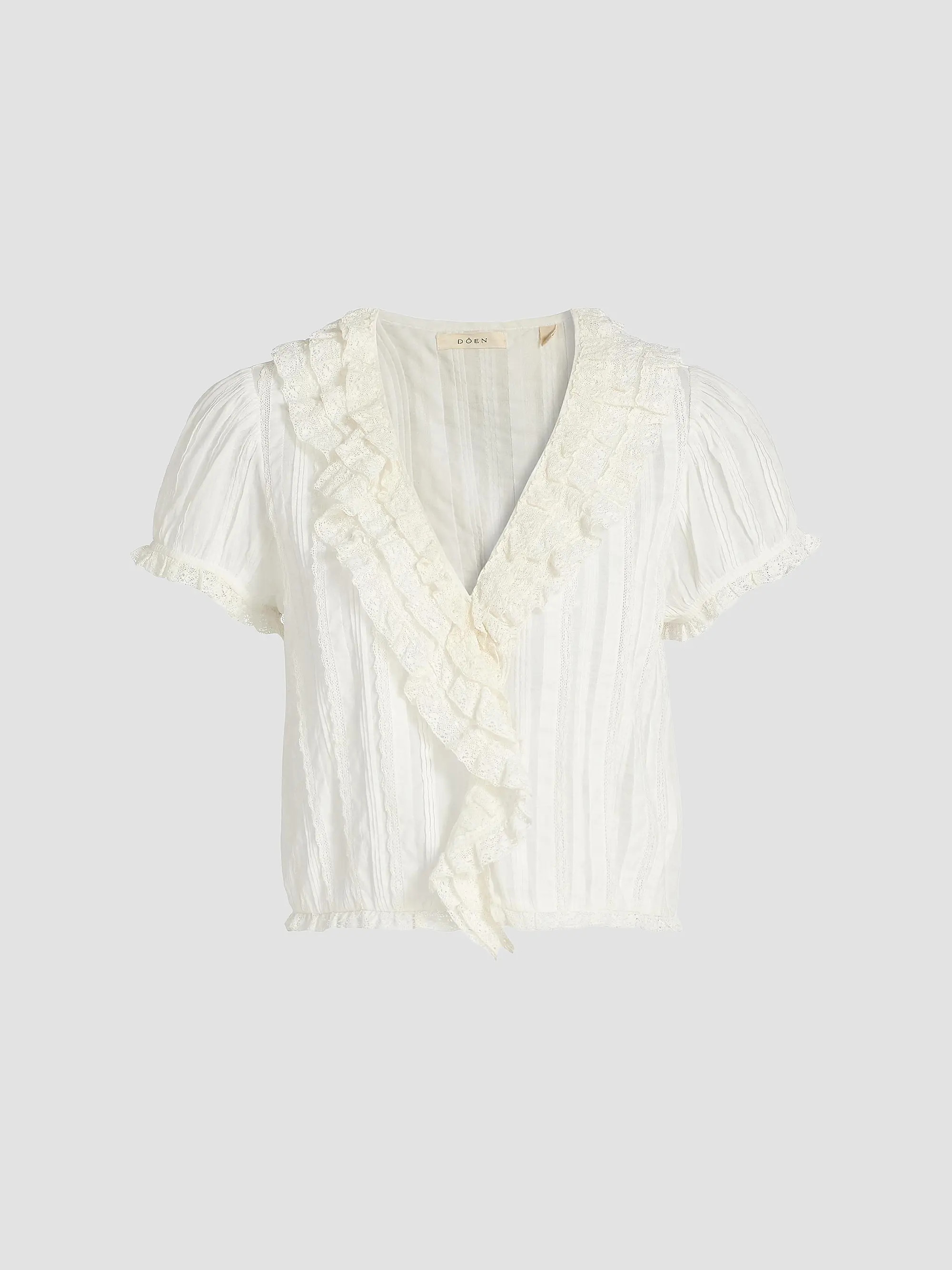 Bernadette Lace Ruffle Top | Saks Fifth Avenue