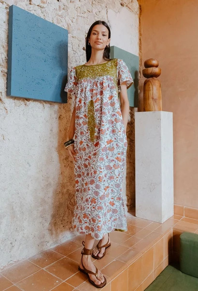 Liliana Botanical Midi Dress | Mi Golondrina