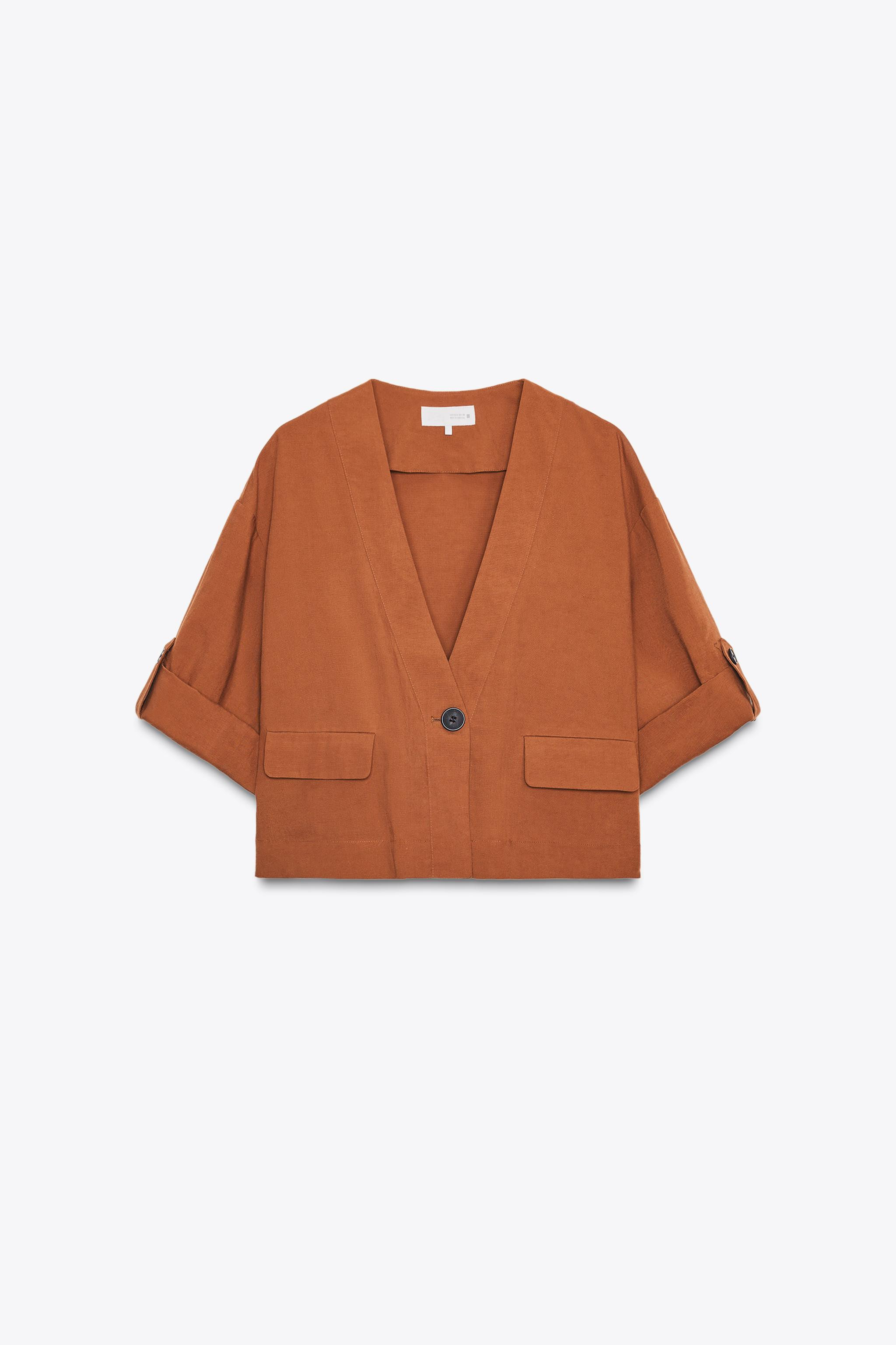 TURN-UP SLEEVE JACKET | Zara US