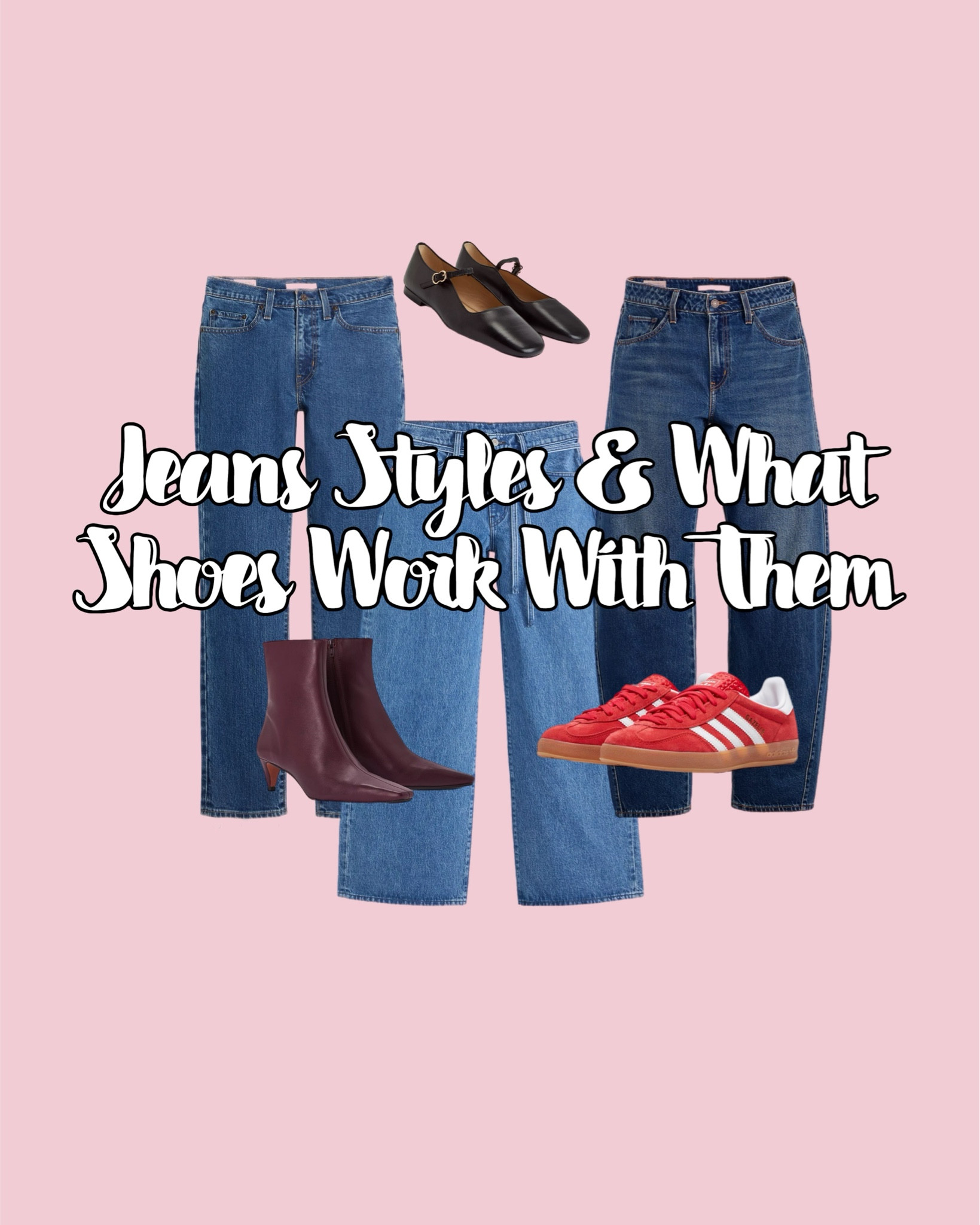 Jeans styles and the right shoes to go with them 

#LTKuk #LTKjeans #LTKwinter