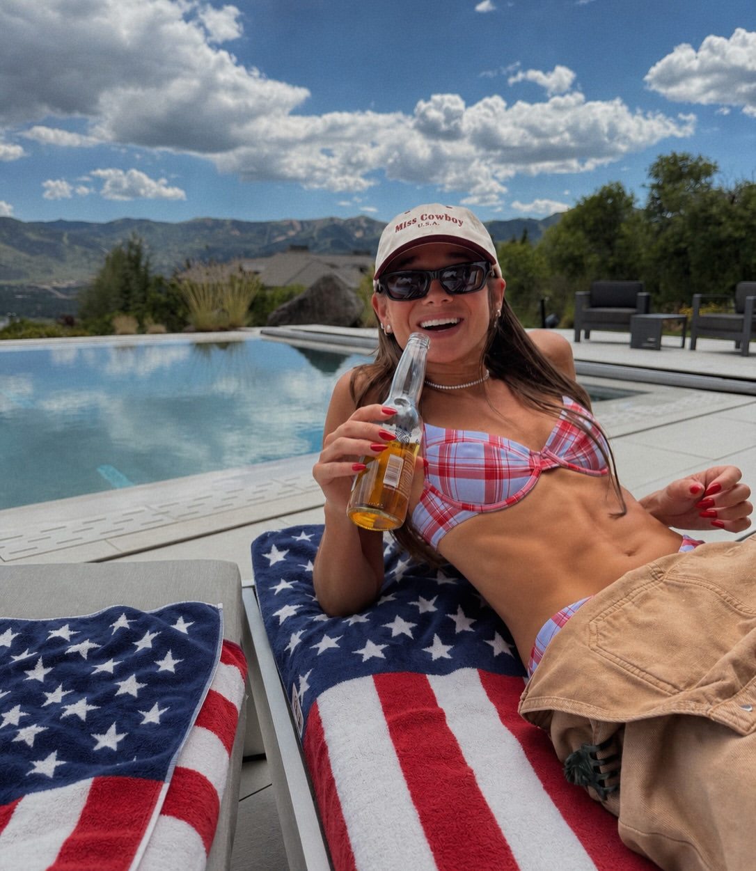 wearing our newest swim this 4th of july weekend 

 