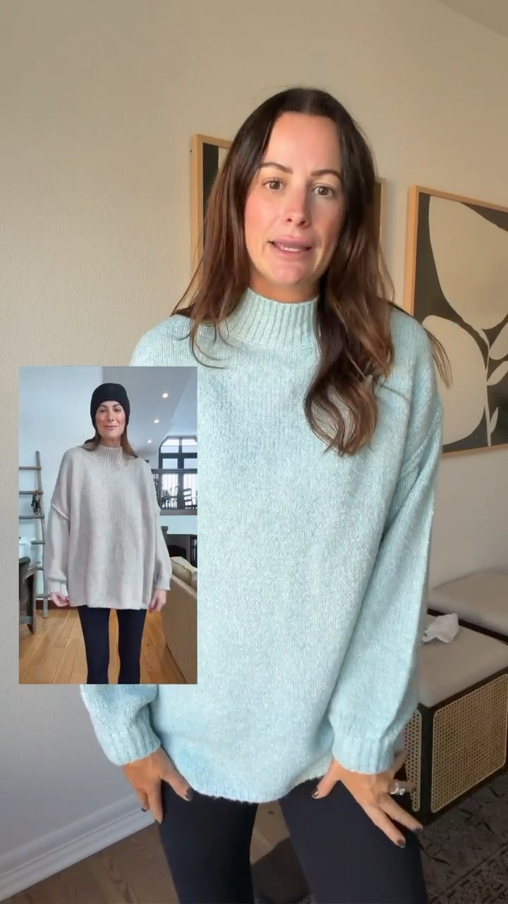 This sweater is the perfect tunic length and I have it in two sizes! Medium in the khaki (smaller video) and now a small in the blue color! It’s so soft too! 

#LTKTall #LTKStyleTip #LTKFindsUnder50