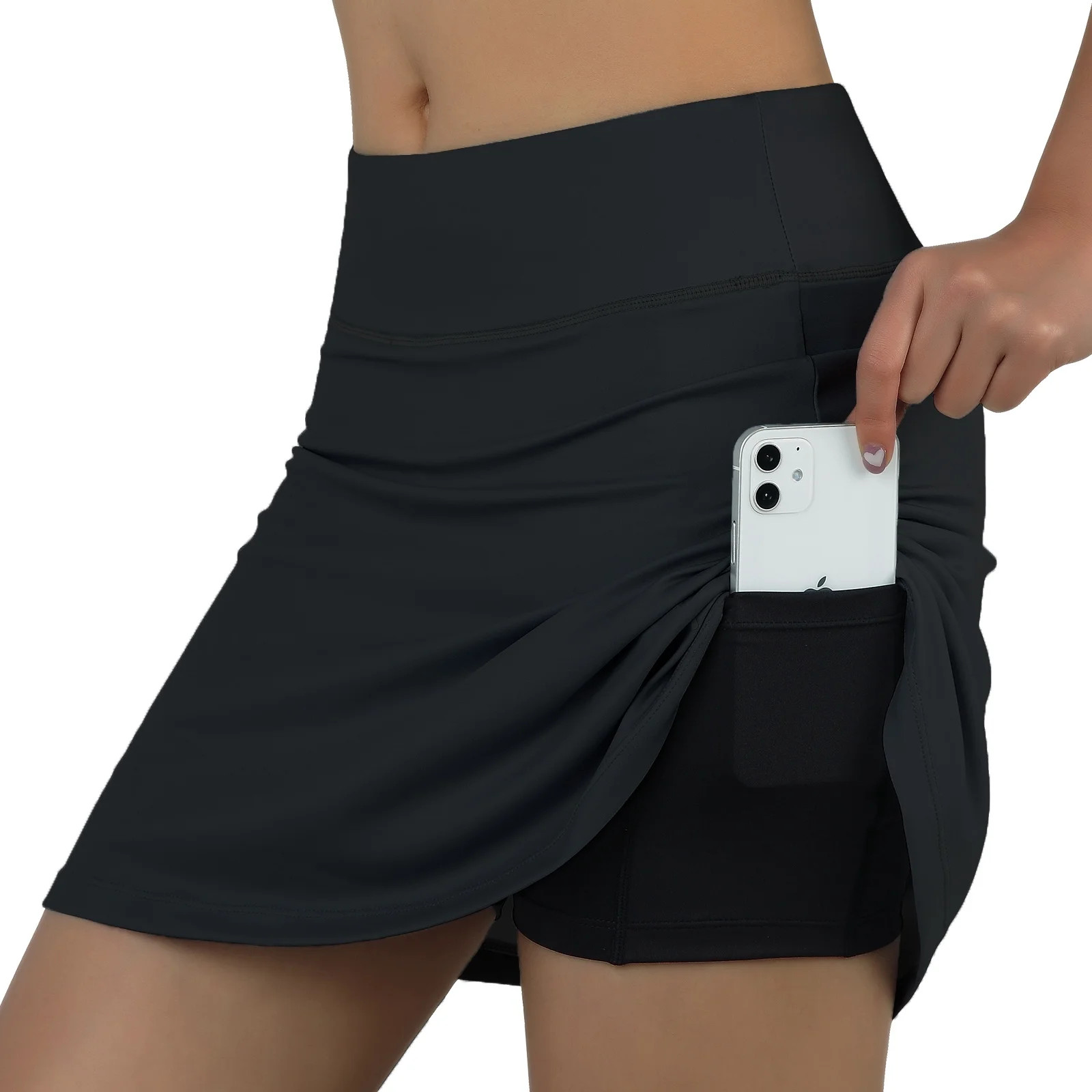 Women Running Skirts with TWo Pockets,Skort Skirts For Women(XL Black) - Walmart.com | Walmart (US)