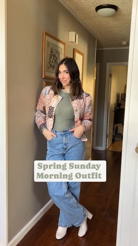 Spring Sunday morning outfit 💛
Quilted Amazon Puff Jacket - Free people lookalike under $30! 🌷

#LTKSpringSale #LTKfindsunder50 #LTKVideo