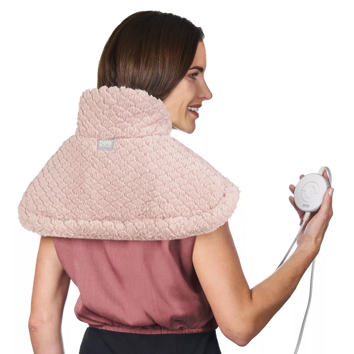 Pure Enrichment Pure Radiance Neck & Shoulder Luxury Heating Pad - 16" x 22" - Rose Quartz | Target
