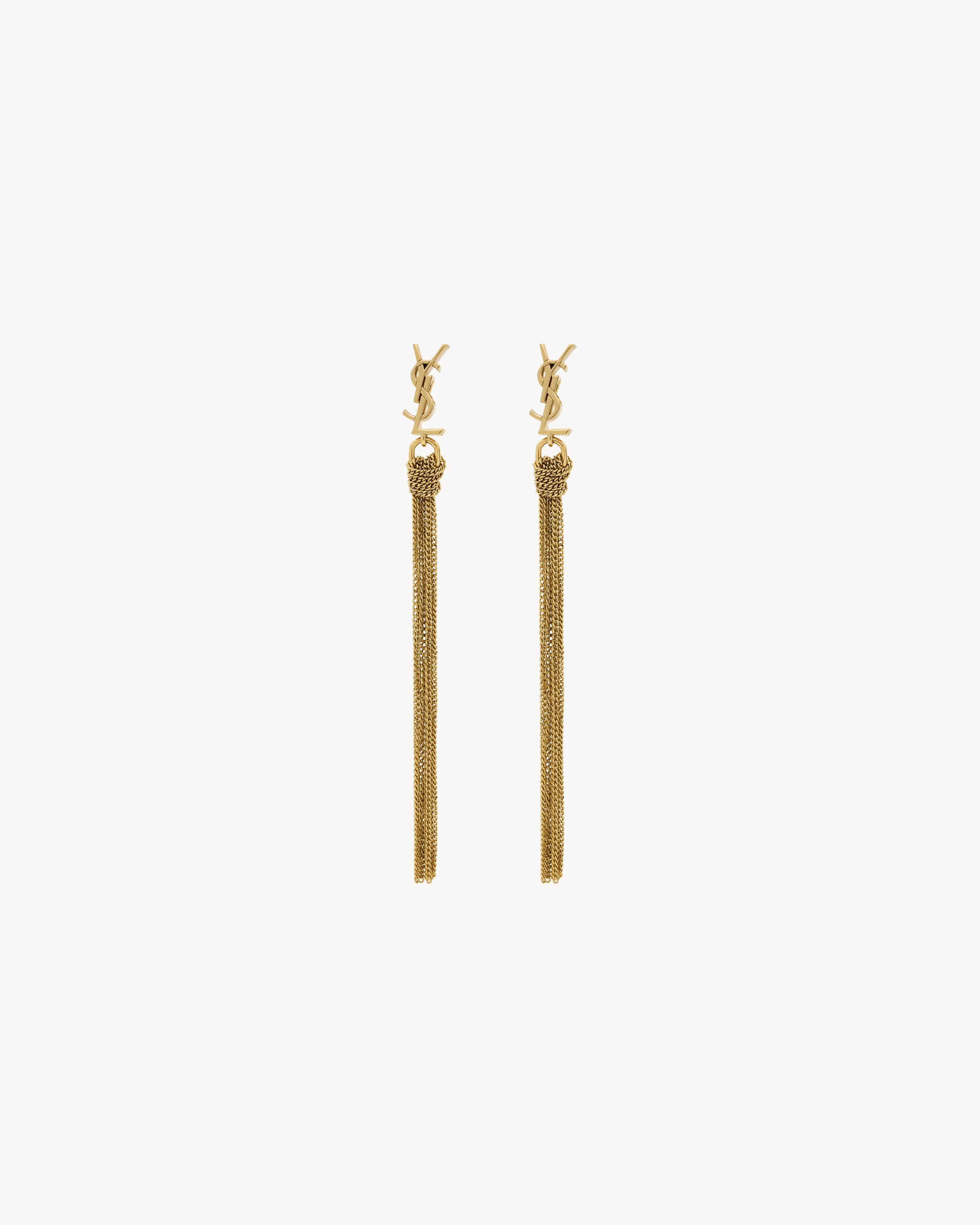 CASSANDRE tassel earrings in metal | Saint Laurent Inc. (Global)