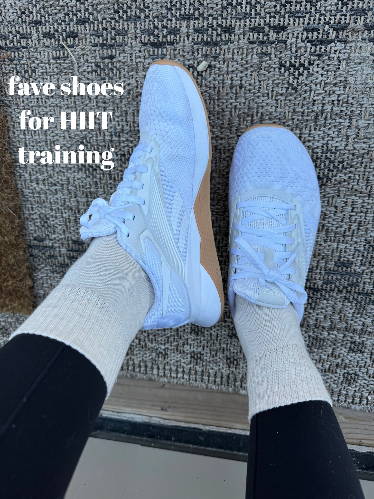 I workout a decent amount & feel very strongly about wearing the RIGHT SHOES for whatever you’re doing! Whenever I’m doing HIIT, I always run back to these😍👀 they’re perfect for navigating all the movements but most importantly — lower body! If I’m gonna be sprinting or jumping up & down, then squatting? I want something to function well for both that won’t hurt my back later on. 

These are the Nano X4 from Reebok & I highly suggest! A great all around shoe for working out! 🤎 I have my true size! Several colors! 

Workout / fitness / training / sneakers / Holley Gabrielle  

#LTKShoeCrush #LTKFindsUnder100 #LTKFitness