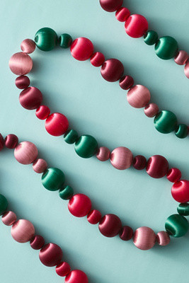 Satin Ball Garland | Anthropologie (US)