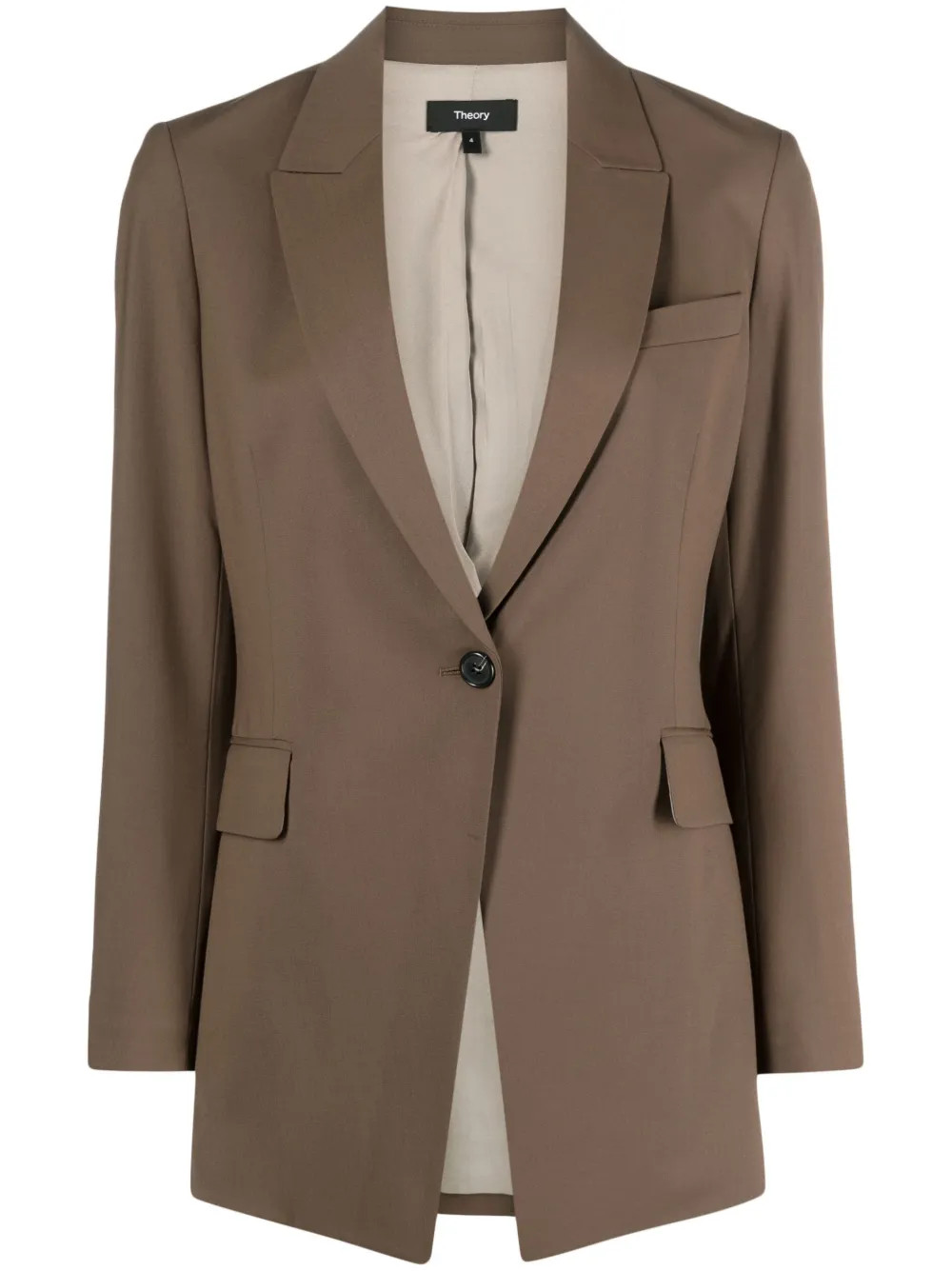 Theory wool-blend Blazer - Farfetch | Farfetch Global