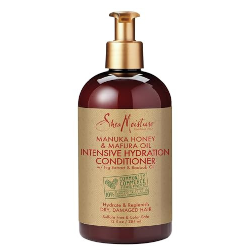 SheaMoisture Conditioner Intensive Hydration for Dry, Damaged Hair Manuka Honey and Mafura Oil to Nourish and Soften Hair 13 oz | Amazon (US)