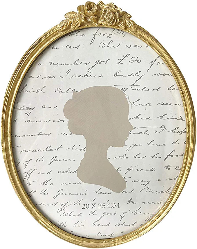 Amazon.com - Sunlit Vintage Picture Frame 8x10 Inch, Oval Antique Photo Frames with Glass Front, ... | Amazon (US)