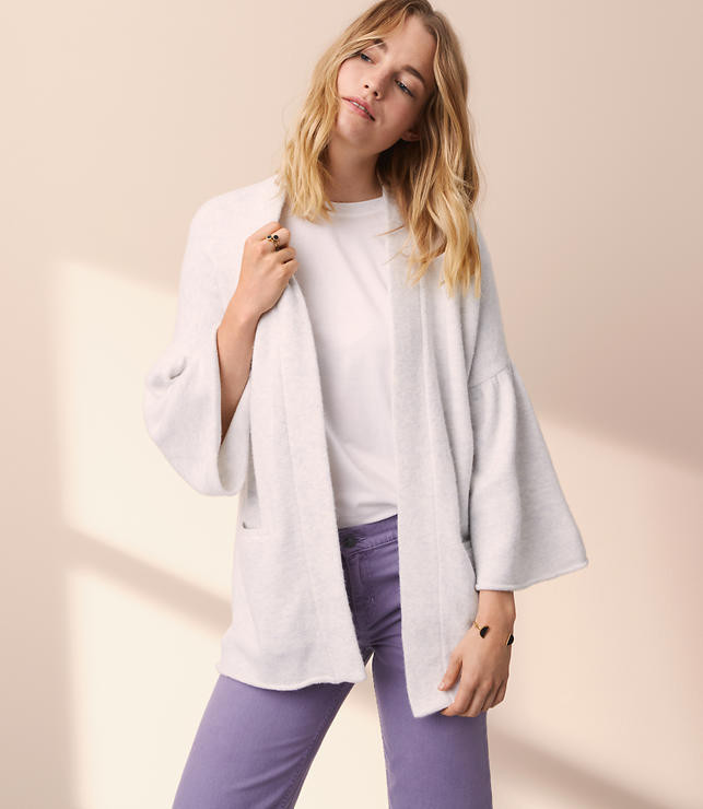 Lou & Grey Bell Sleeve Pocket Cardigan | LOFT