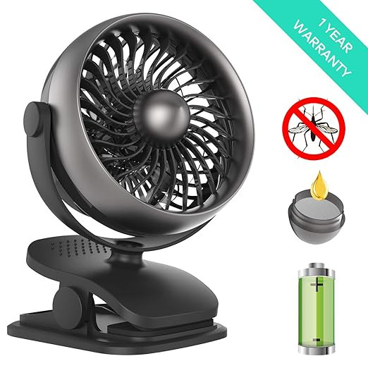 Xbrocap Battery Operated Clip On Fan, Baby Stroller Fan | Amazon (US)