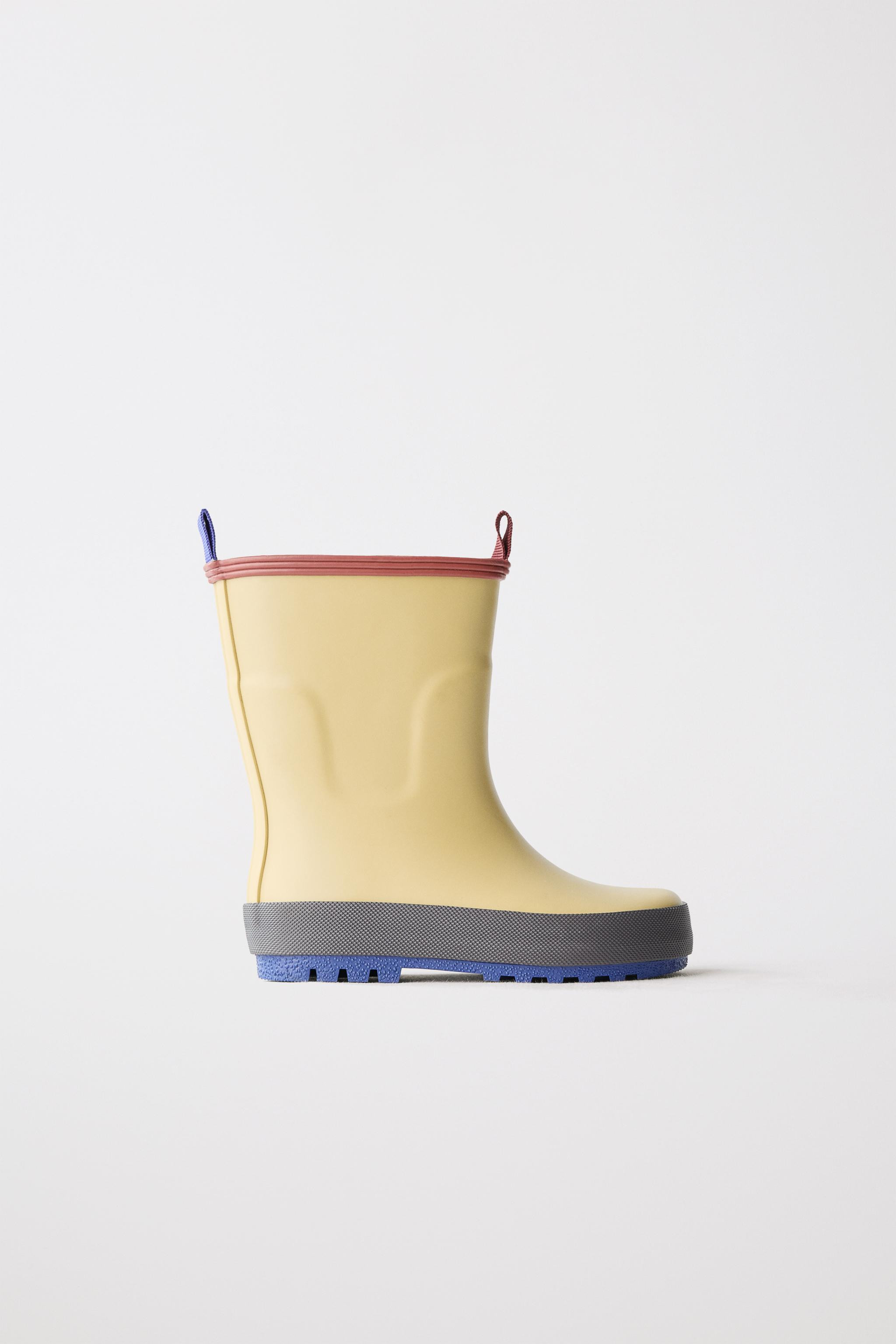 COLOR BLOCK RAIN BOOTS | Zara US