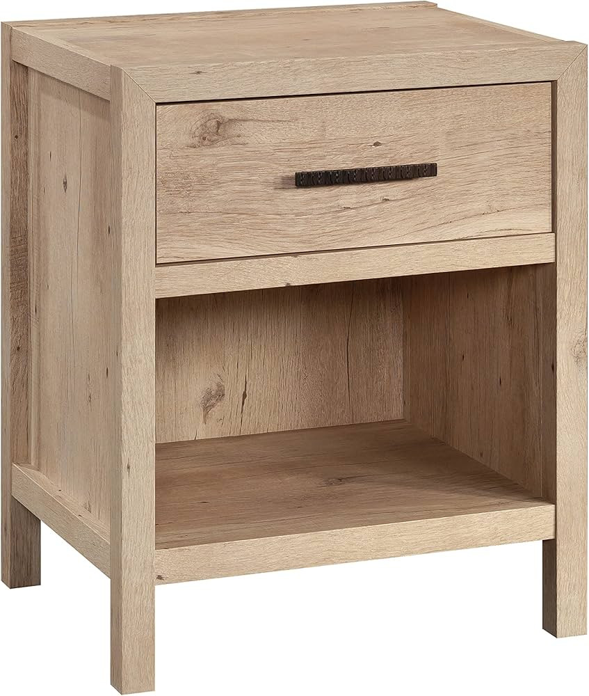 Sauder Pacific View Bedroom Night Stand, Spacious Storage, 1 Drawer Nightstand, Prime Oak Finish | Amazon (US)