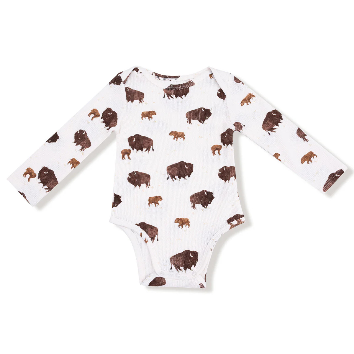 Long Sleeve Bodysuit, Bison | SpearmintLOVE