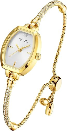 Petite Bracelet Watch for Women, Gifts for Girlfriend Diamond Dress Analog Watch Waterproof | Amazon (US)