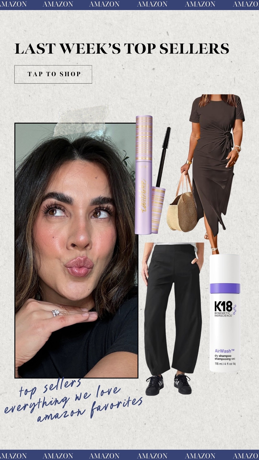 Amazon top sellers! Tarte mascara, Ruti lookalikes, k18 wet to dry shampoo & tie waist dress!

#LTKMidsize #LTKSeasonal #LTKootd