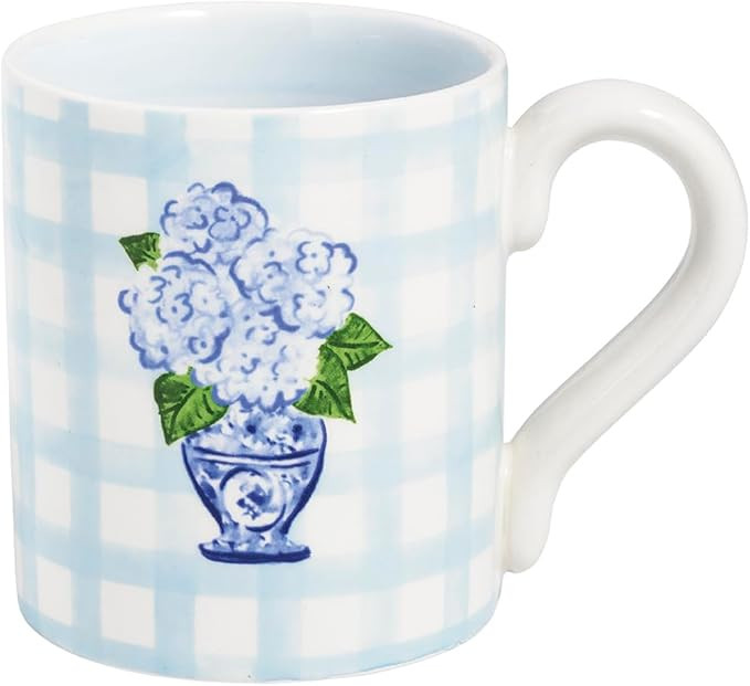 Mud Pie Ceramic Hydrangea Mug | Amazon (US)