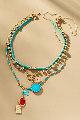 Shades of Sea Layered Necklaces: Charm Edition | Anthropologie (US)
