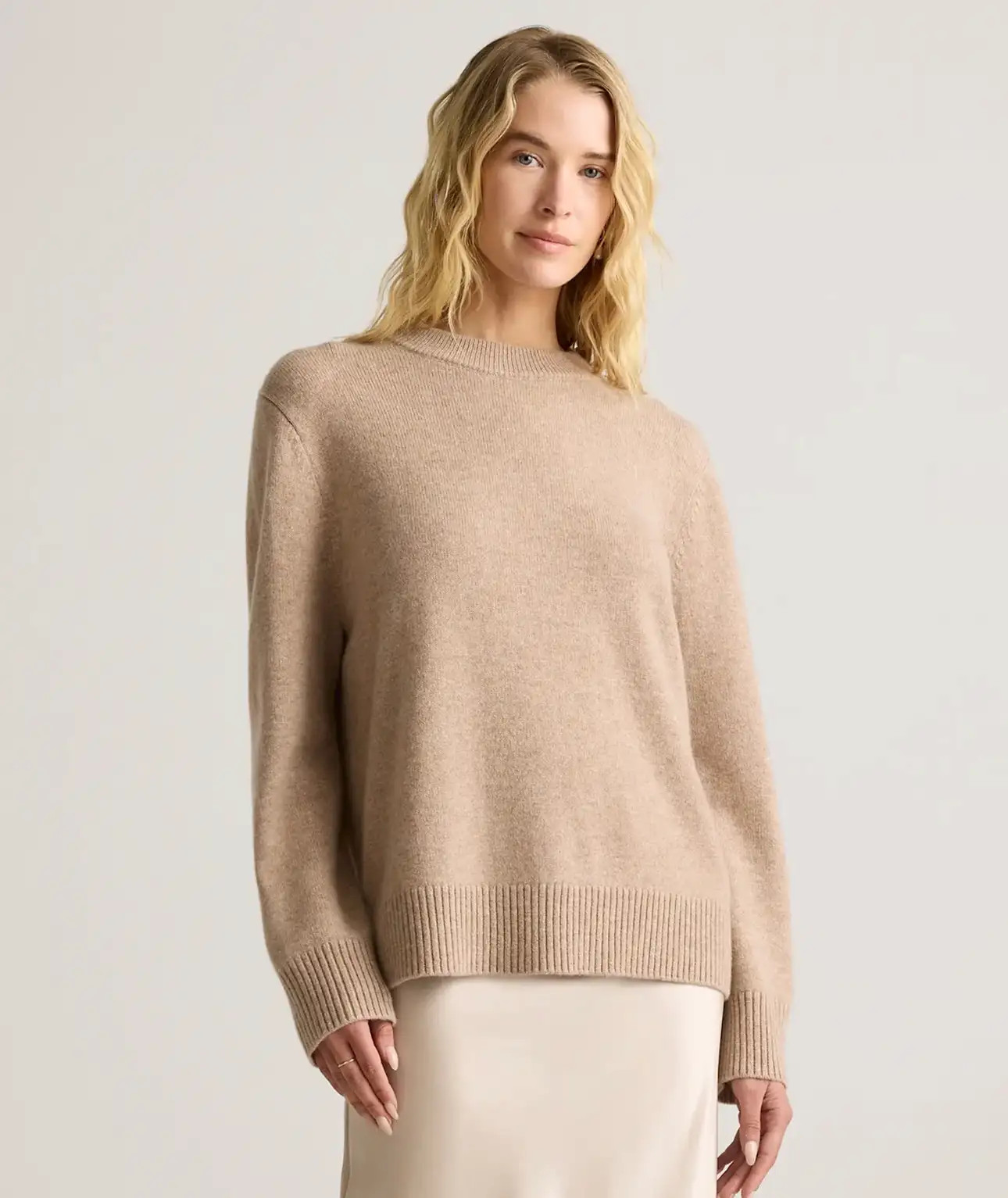 Mongolian Cashmere Oversized Crewneck Sweater | Quince
