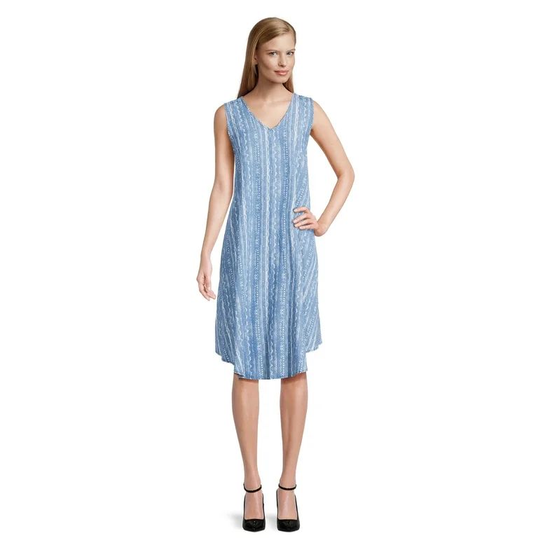 The Pioneer Woman V-Neck Umbrella Dress, Womens, Sizes XS-3XL | Walmart (US)