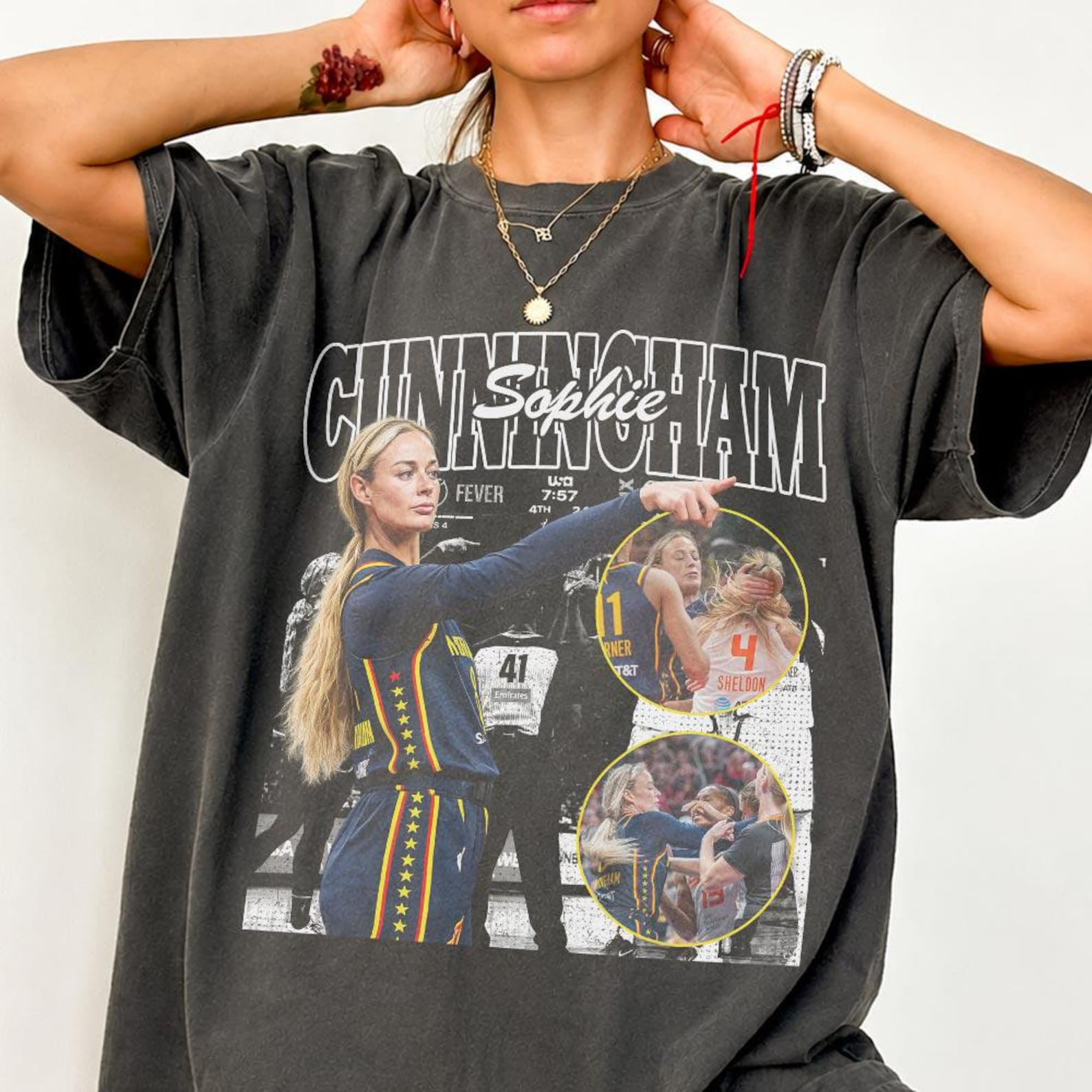 Vintage Sophie Cunningham Basketball Comfort Colors Shirt, Sophie Cunningham POINTING Meme | Etsy (Global)