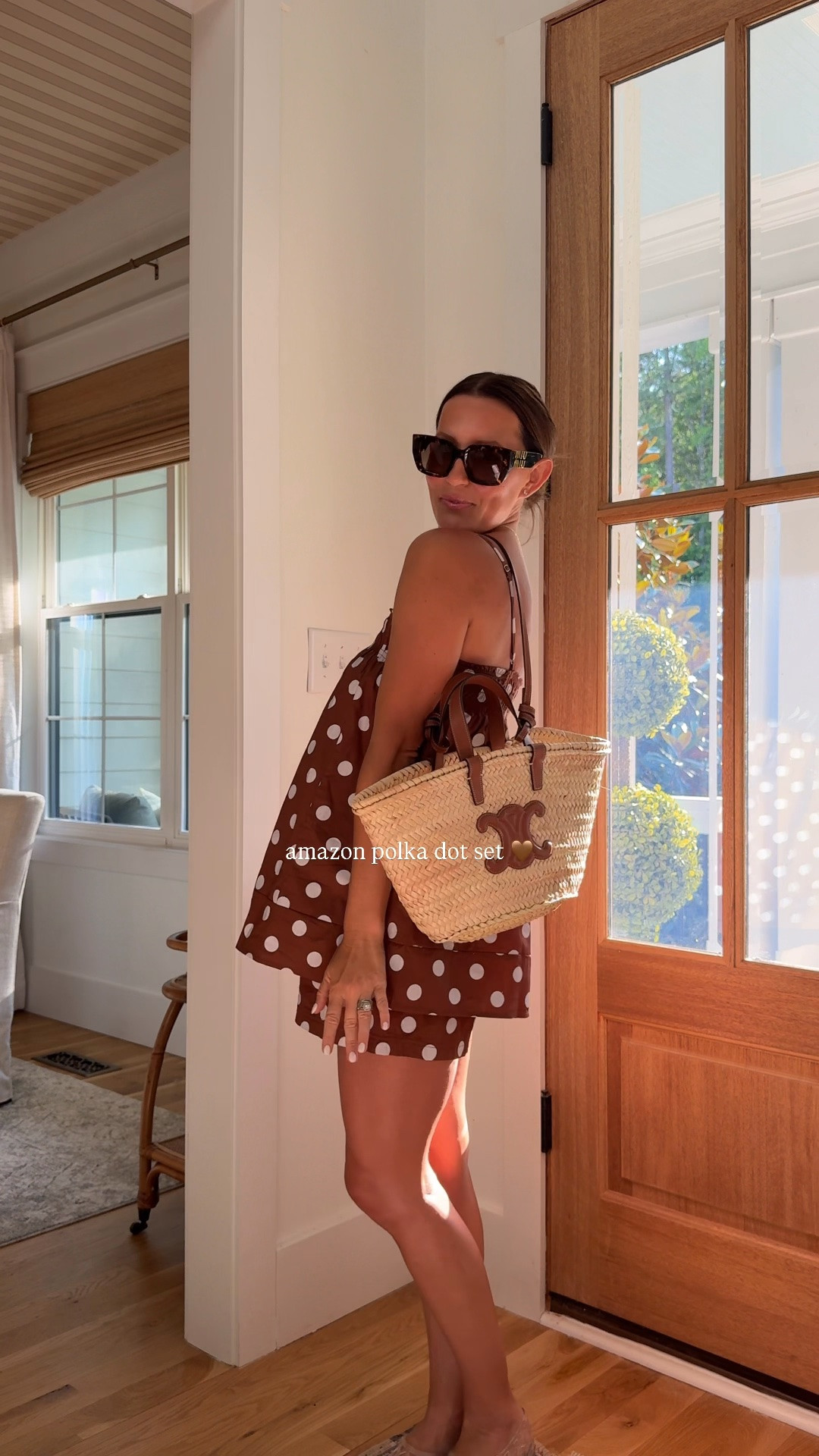 yes, yes, yes to polka dot season 🤎 | this little set is darling, wearing a medium (I rolled the shorts) #ootd 

#summerstyle #polkadots #amazonfashion #summeroutfits

#LTKootd #LTKgrwm #LTKSeasonal