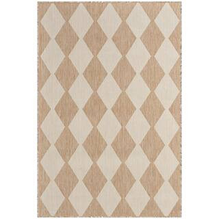 Positano Jute 4 ft. x 6 ft. Diamond Contemporary Area Rug | The Home Depot