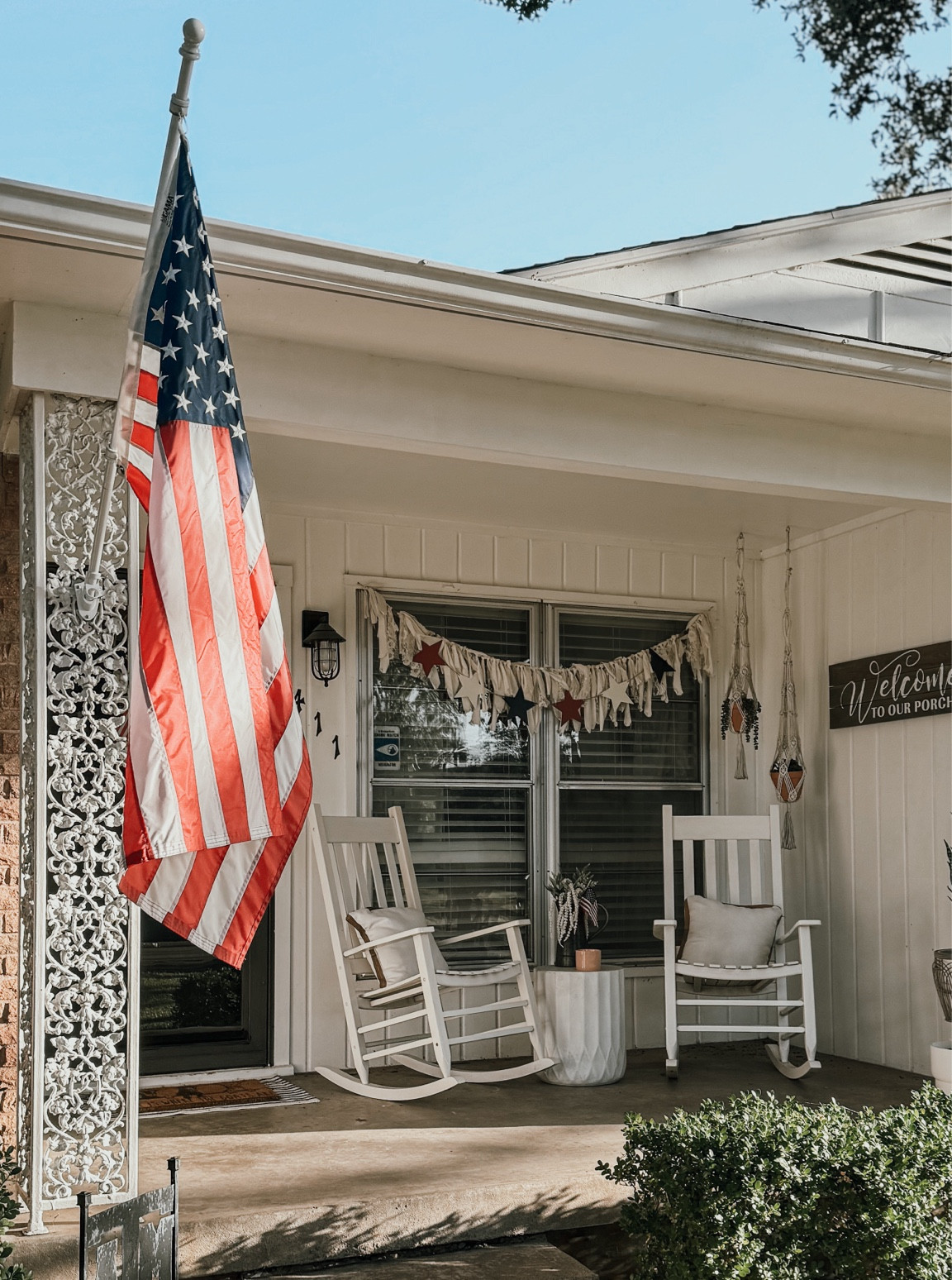 Americana front porch for the Fourth of July! 

#LTKHome #LTKSummerSales #LTKParties