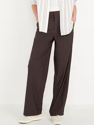 High-Waisted SleekTech Trouser Pants | Old Navy (US)