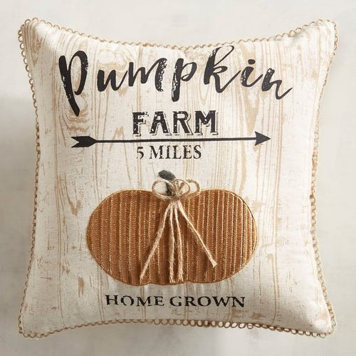 Pumpkin Farm Natural Mini Pillow | Pier 1 Imports