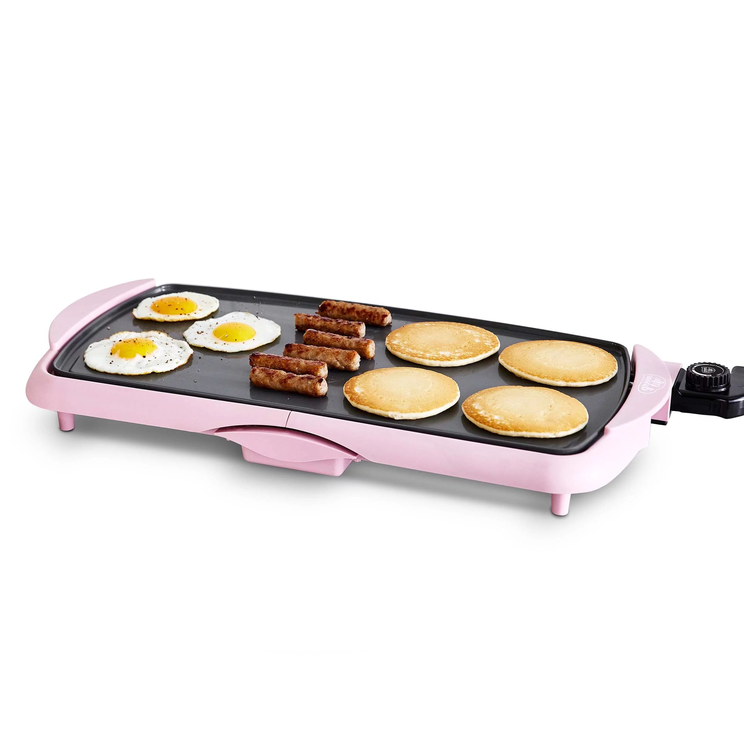 GreenLife Healthy Non-Stick Electric Griddle, Pink | Walmart (US)