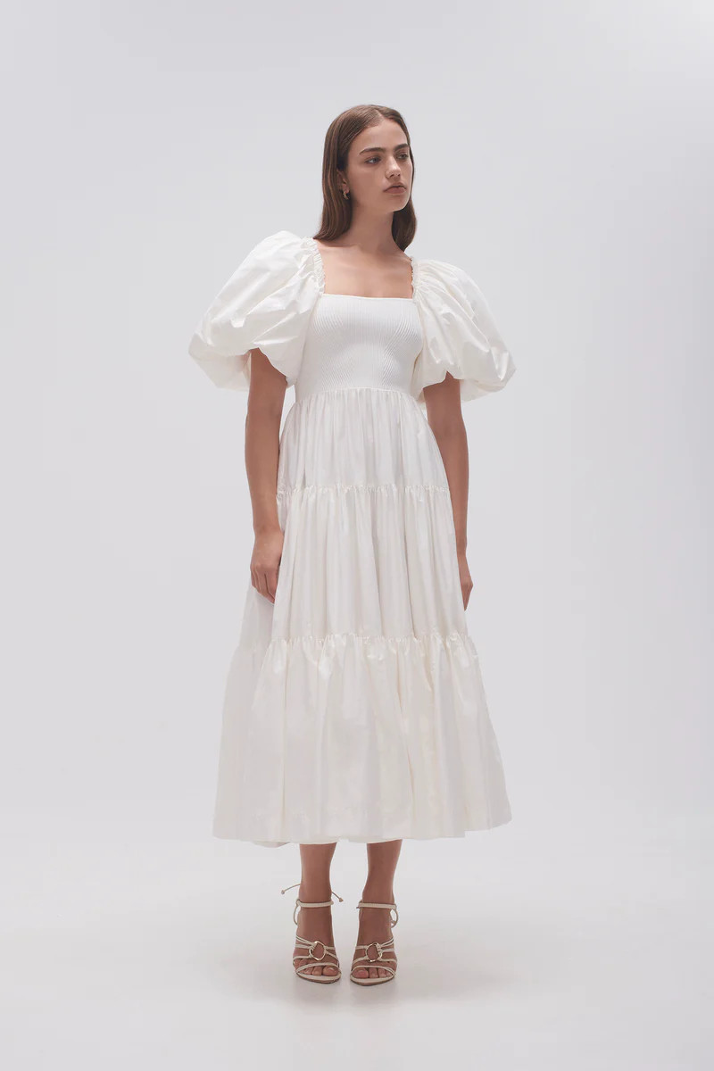 Casa Puff Sleeve Midi Dress | aje. (US, UK, Europe, ROW)