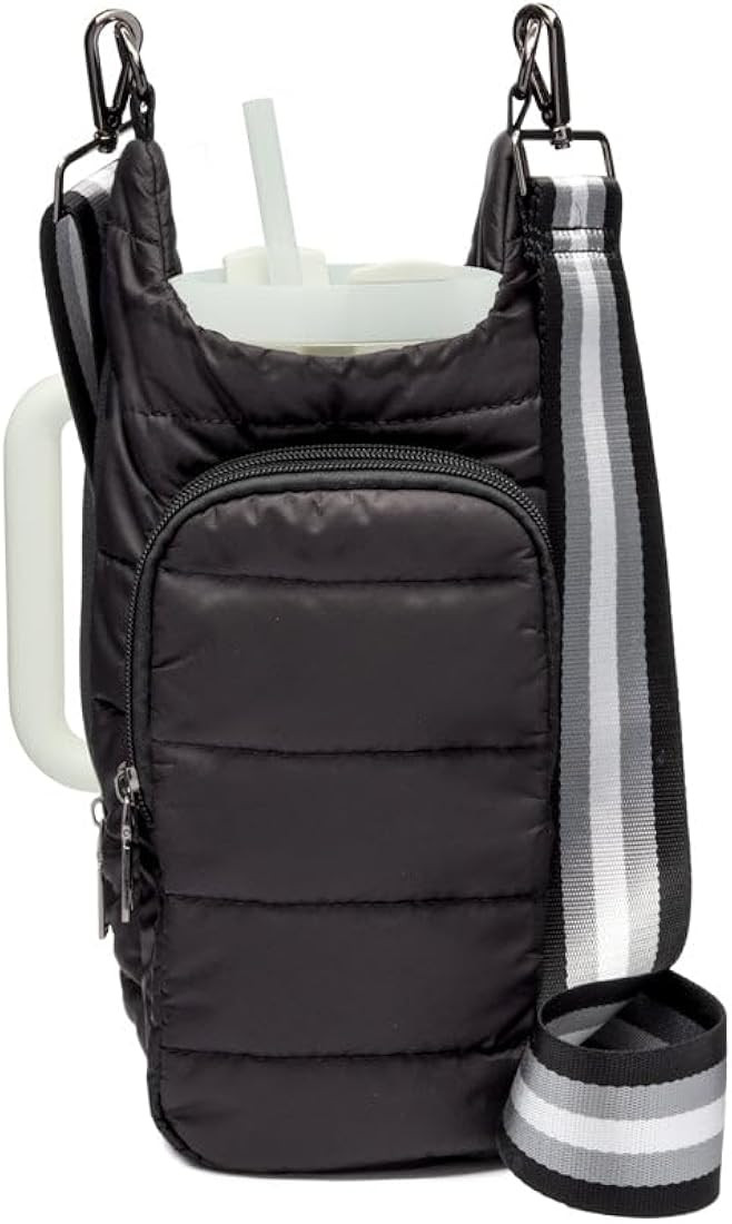 Original HydroBag Handle Collection | Large Crossbody Water Bottle Holder with Strap & Zipper Slo... | Amazon (US)